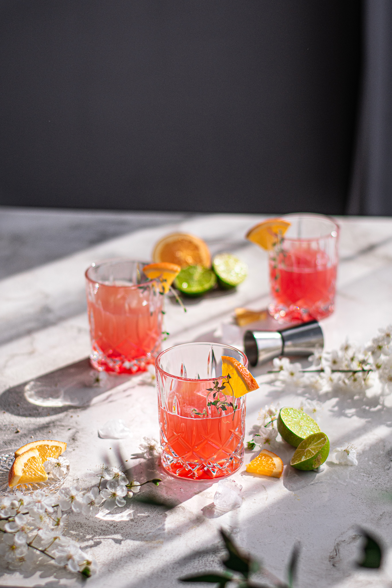 Einfacher Cocktail mit Gin - Pink Negroni