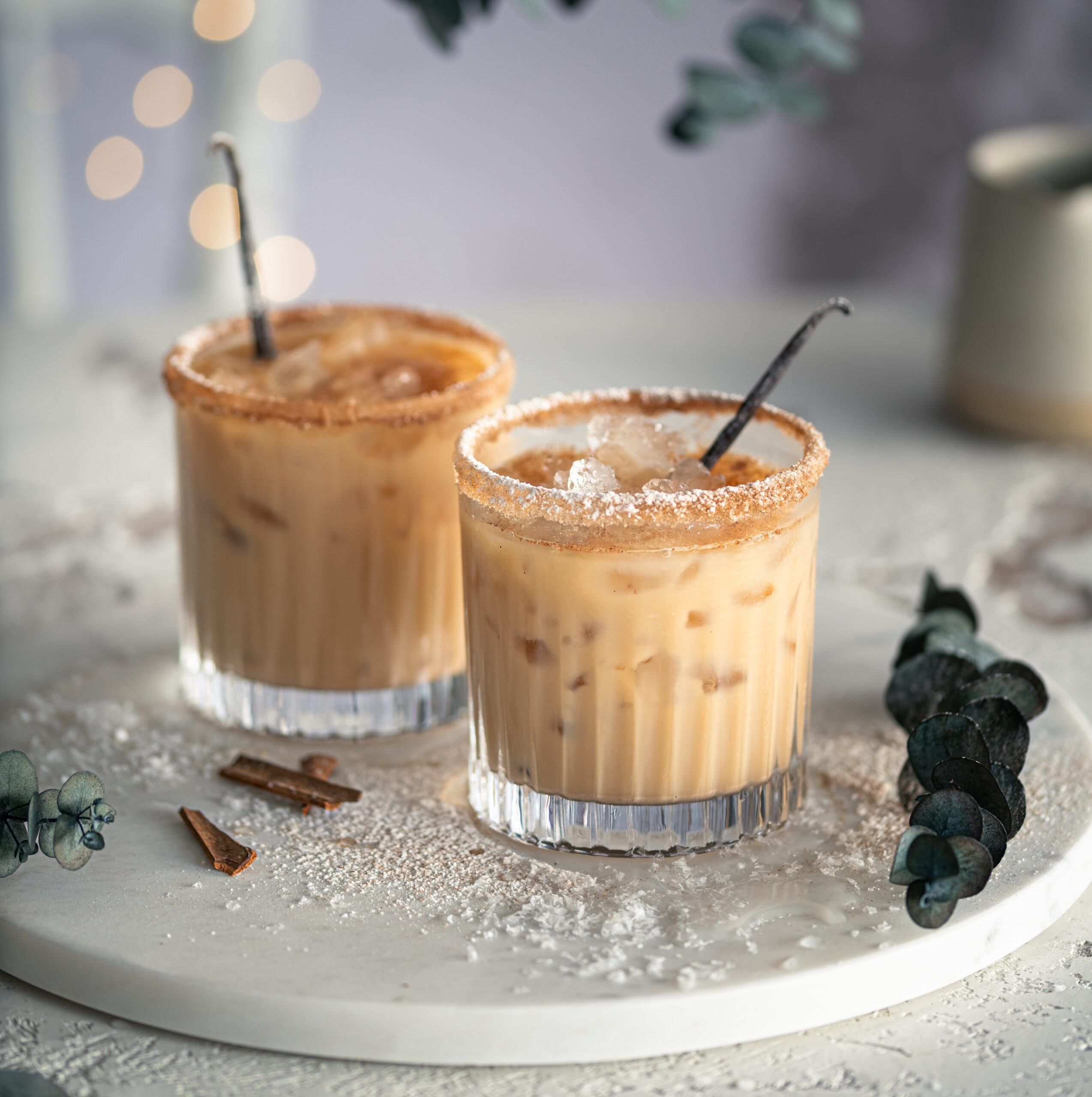 Winterlicher Espresso Horchata Cocktail