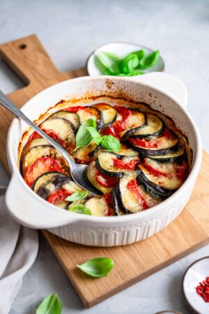 Ratatouille aus dem Ofen zubereitung Schritt für schritt