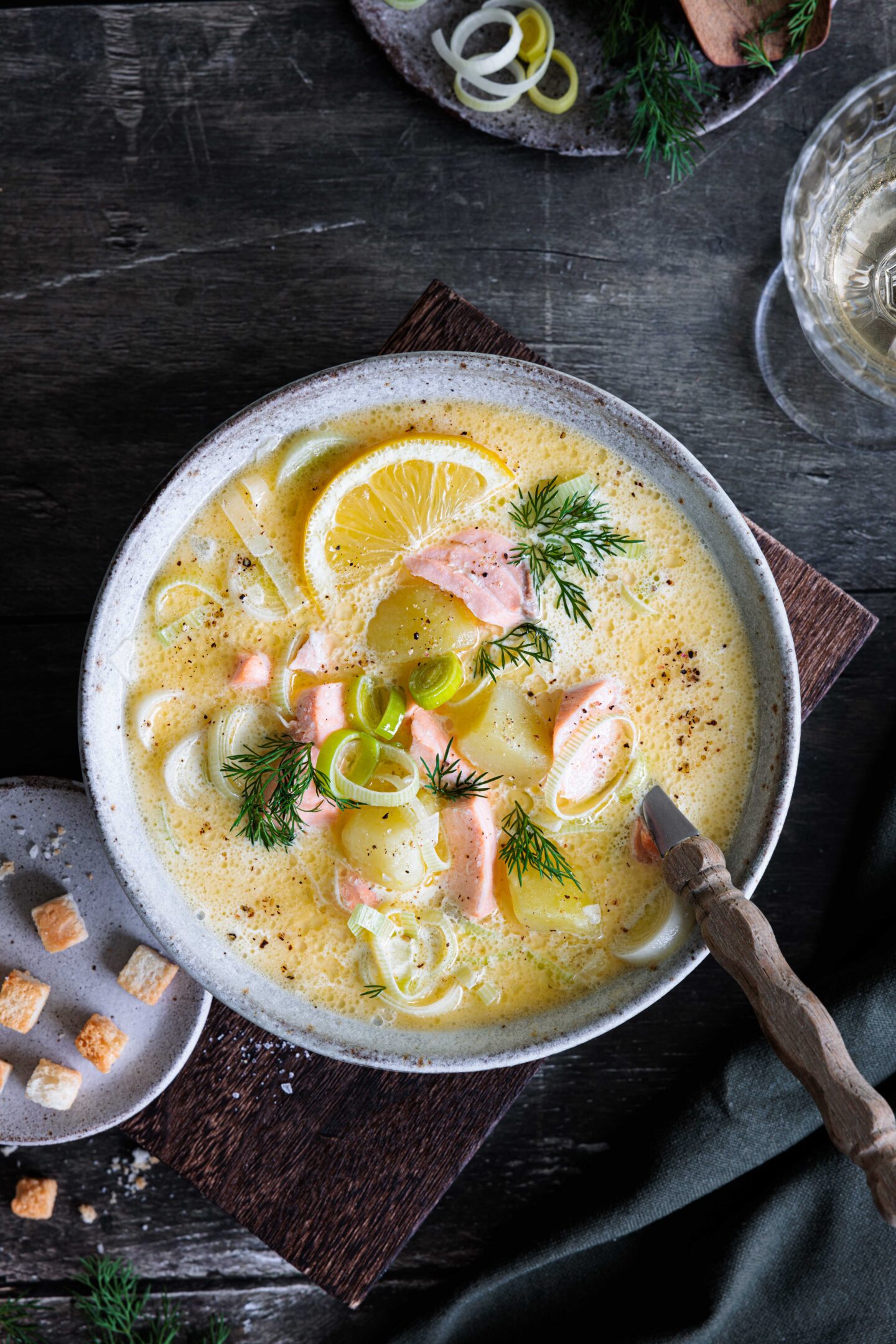 Kartoffelsuppe mit Lachs - die Beste!